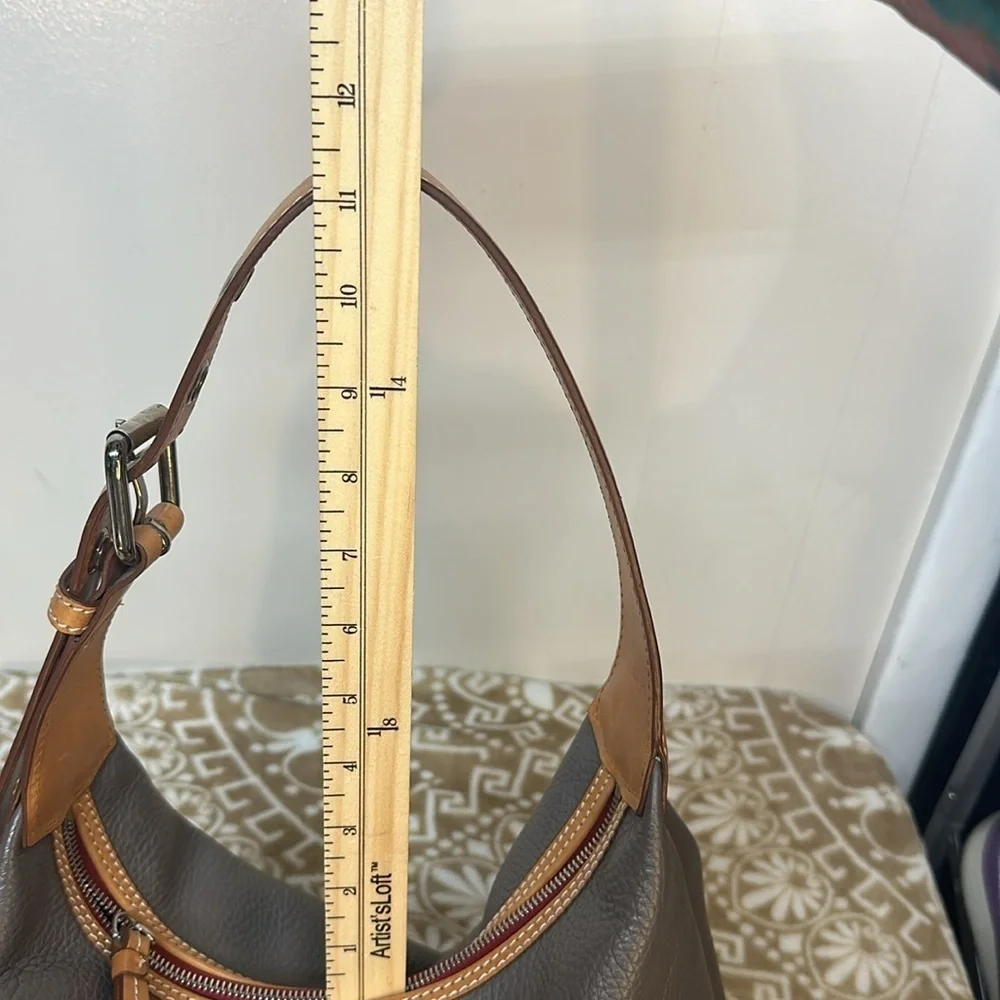 Dooney & Bourke Patterson Paige Gray Pebble Leather Hobo Bag, $298 - Picture 13 of 13